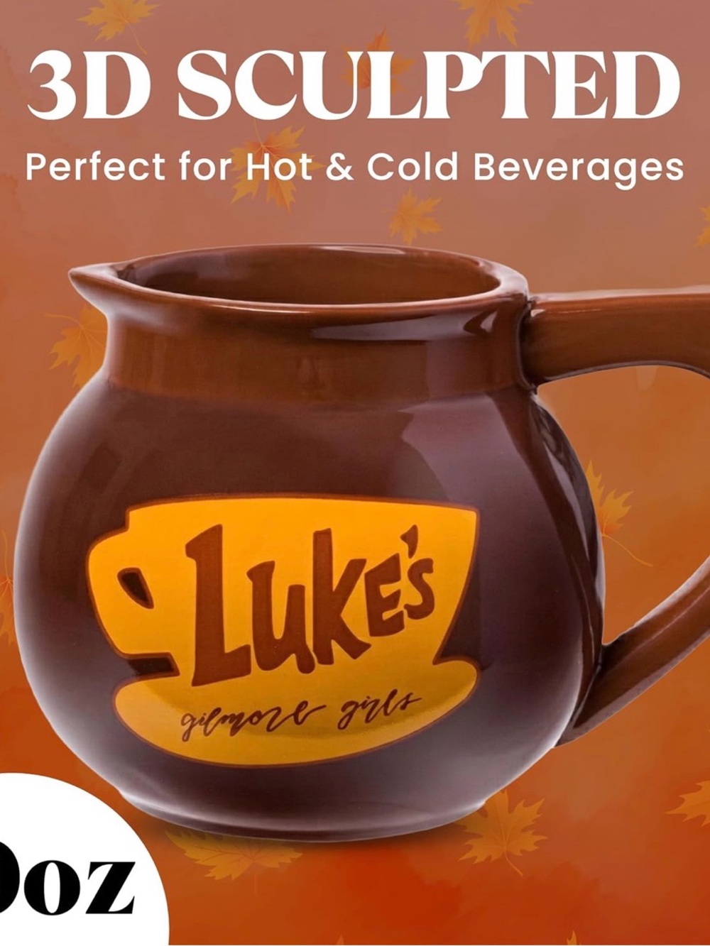 Gilmore Girls Brown 3D Sculpted Coffee Mug